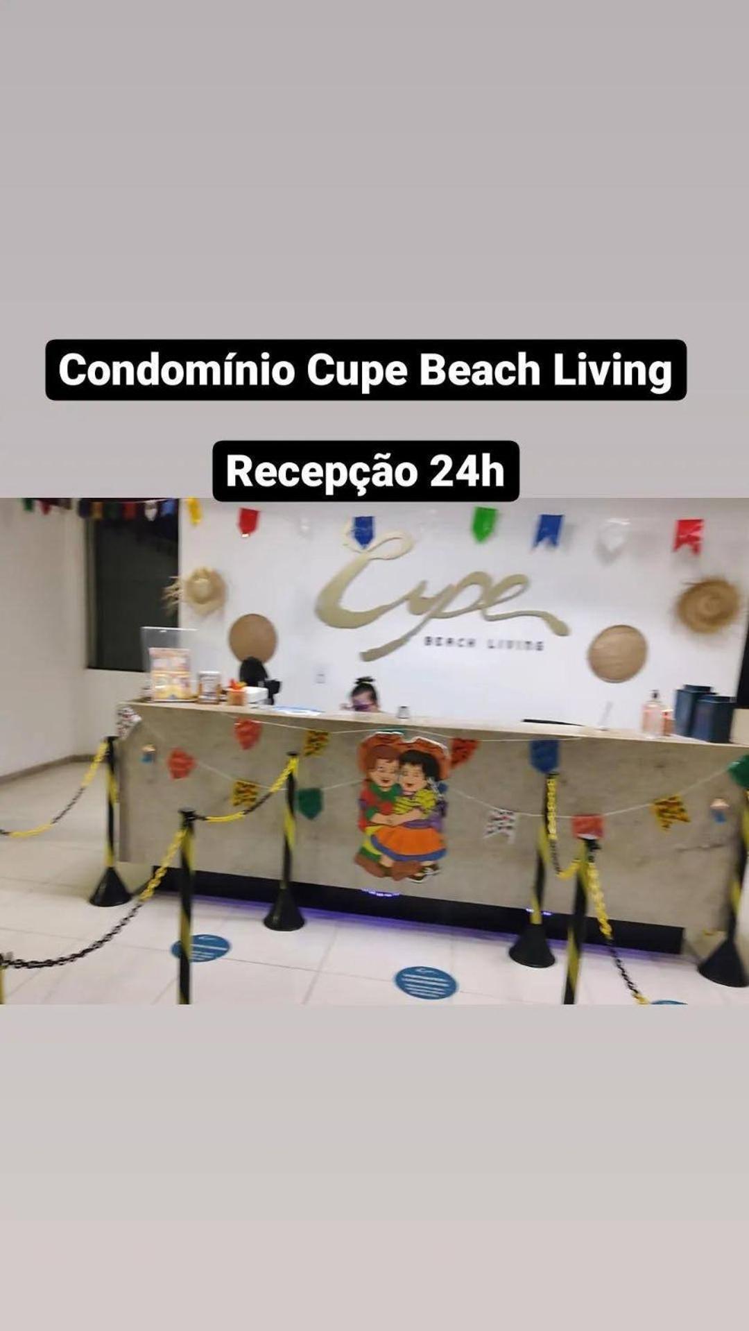 Luxuoso Flat 3 Quartos, Terreo, No Cupe Beach Living - Beira Mar De Pôrto das Galinhas Eksteriør billede