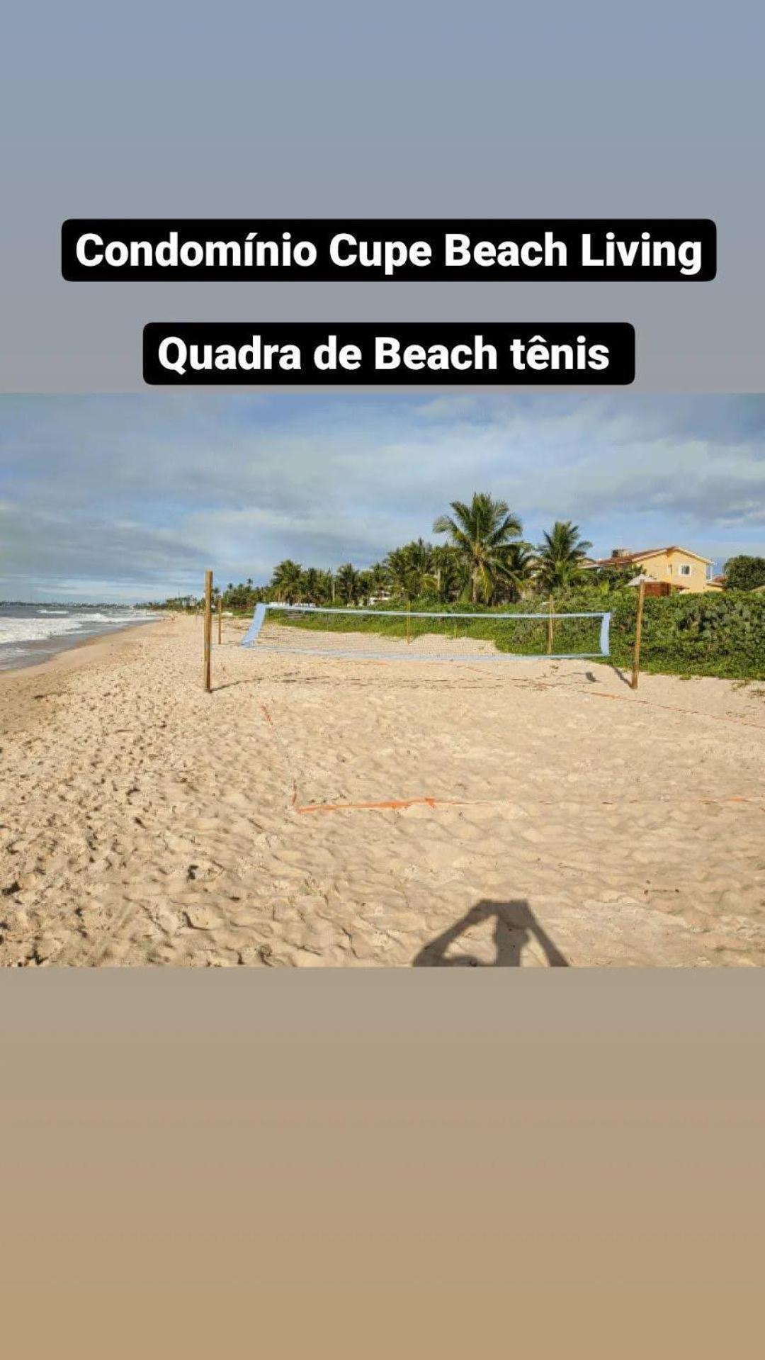 Luxuoso Flat 3 Quartos, Terreo, No Cupe Beach Living - Beira Mar De Pôrto das Galinhas Eksteriør billede