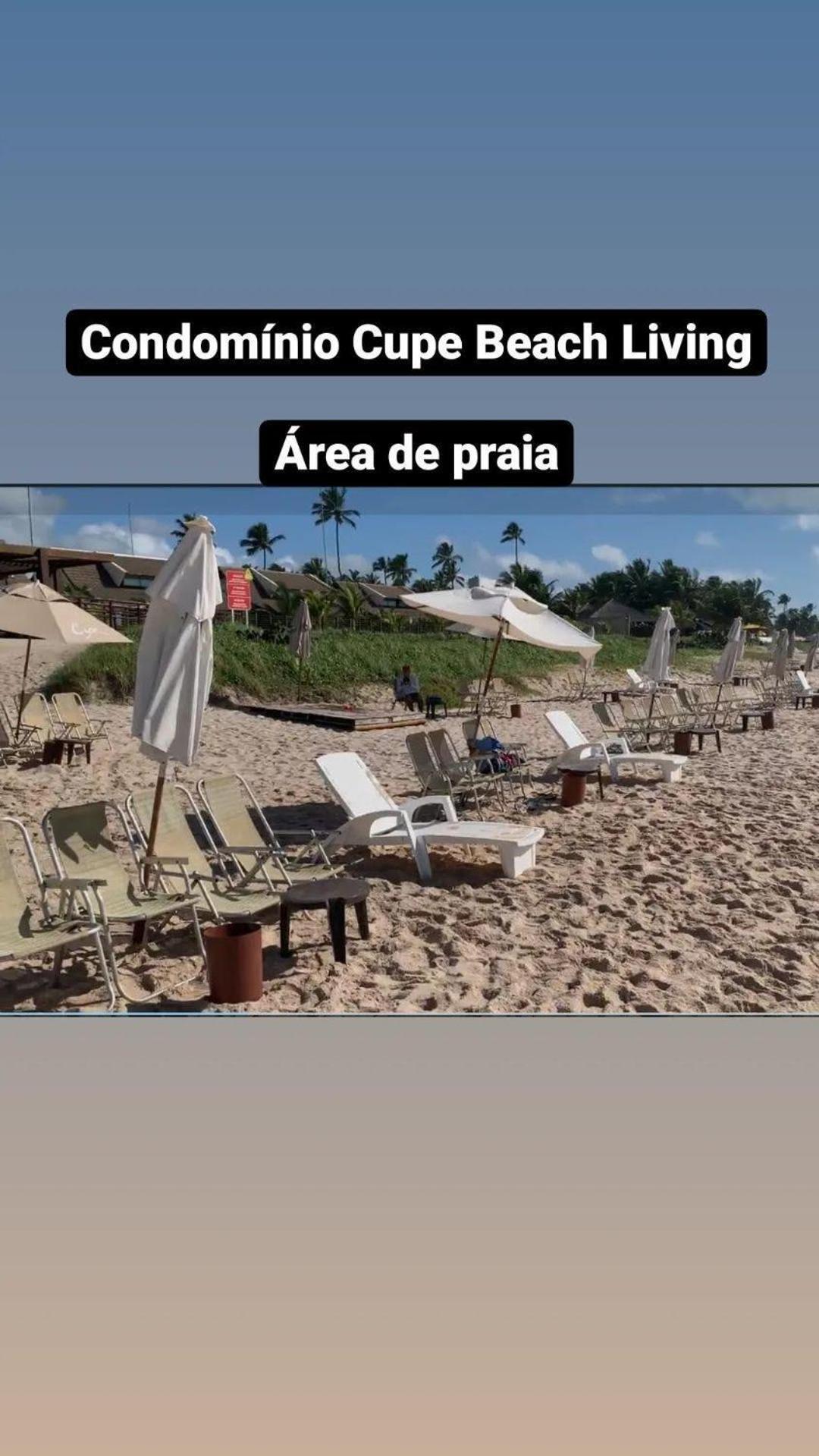 Luxuoso Flat 3 Quartos, Terreo, No Cupe Beach Living - Beira Mar De Pôrto das Galinhas Eksteriør billede