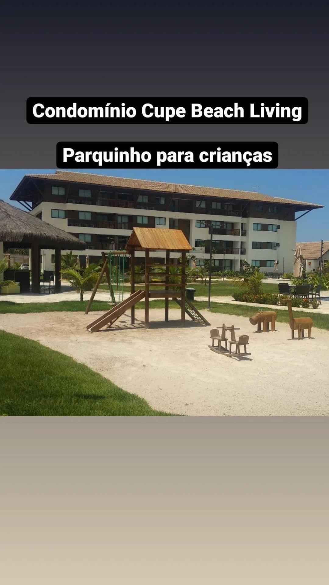 Luxuoso Flat 3 Quartos, Terreo, No Cupe Beach Living - Beira Mar De Pôrto das Galinhas Eksteriør billede